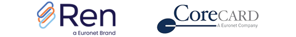 An image with the Ren and CoreCard logos