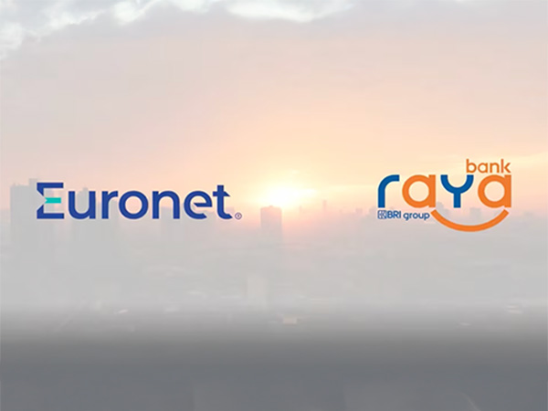 An image with the Euronet and Bank Raya logos