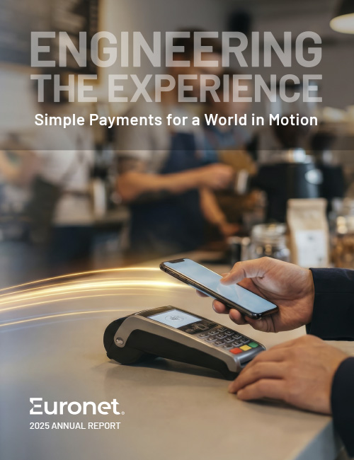 An image of the 2025 Euronet Annual Report cover