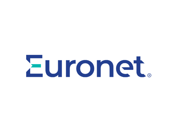 A Euronet logo on a white background