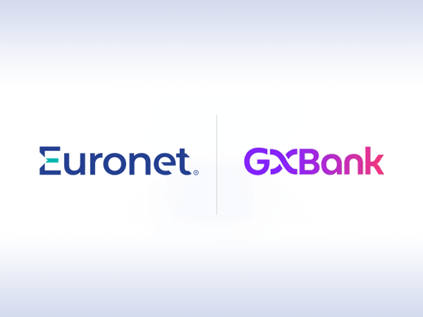 An image with the Euronet and GXBank logos next to each other