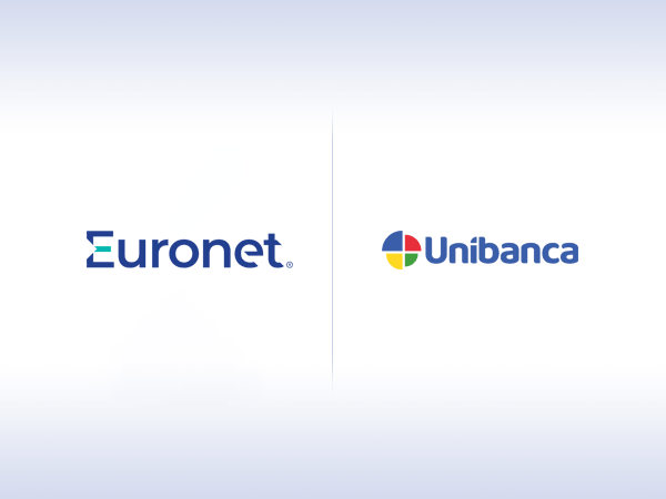 An image with the Euronet and Unibanca logos