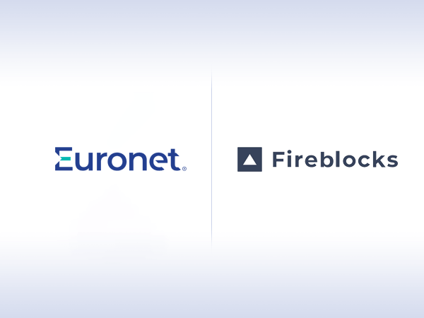 An image with the Euronet and Fireblocks logo